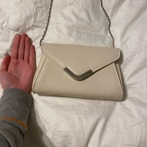 Jessica McClintock Off White Crossbody Purse